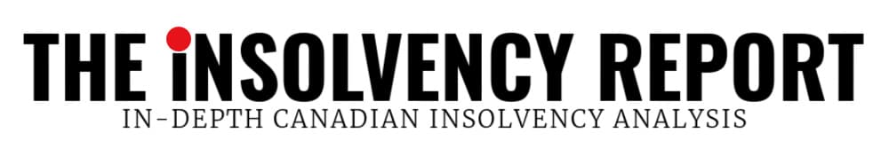 The logo for The Insolvency Report Canada written by a Licensed Insolvency Trustee LIT